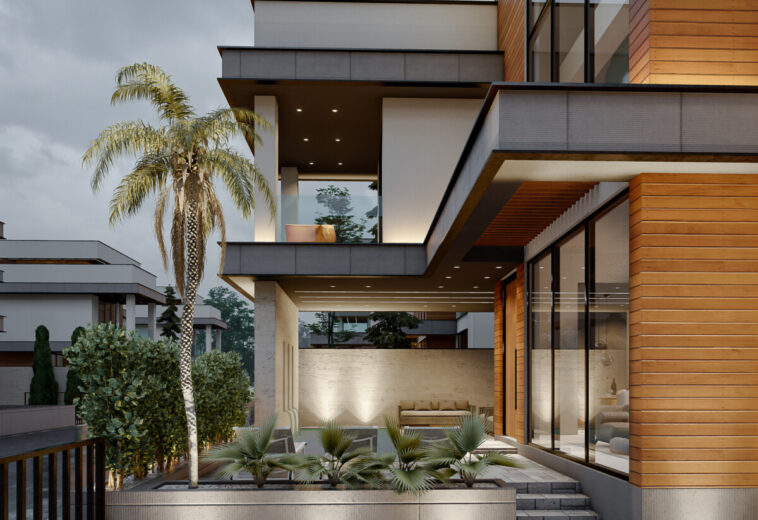 بازسازی یک ویلای کوچک مدرن