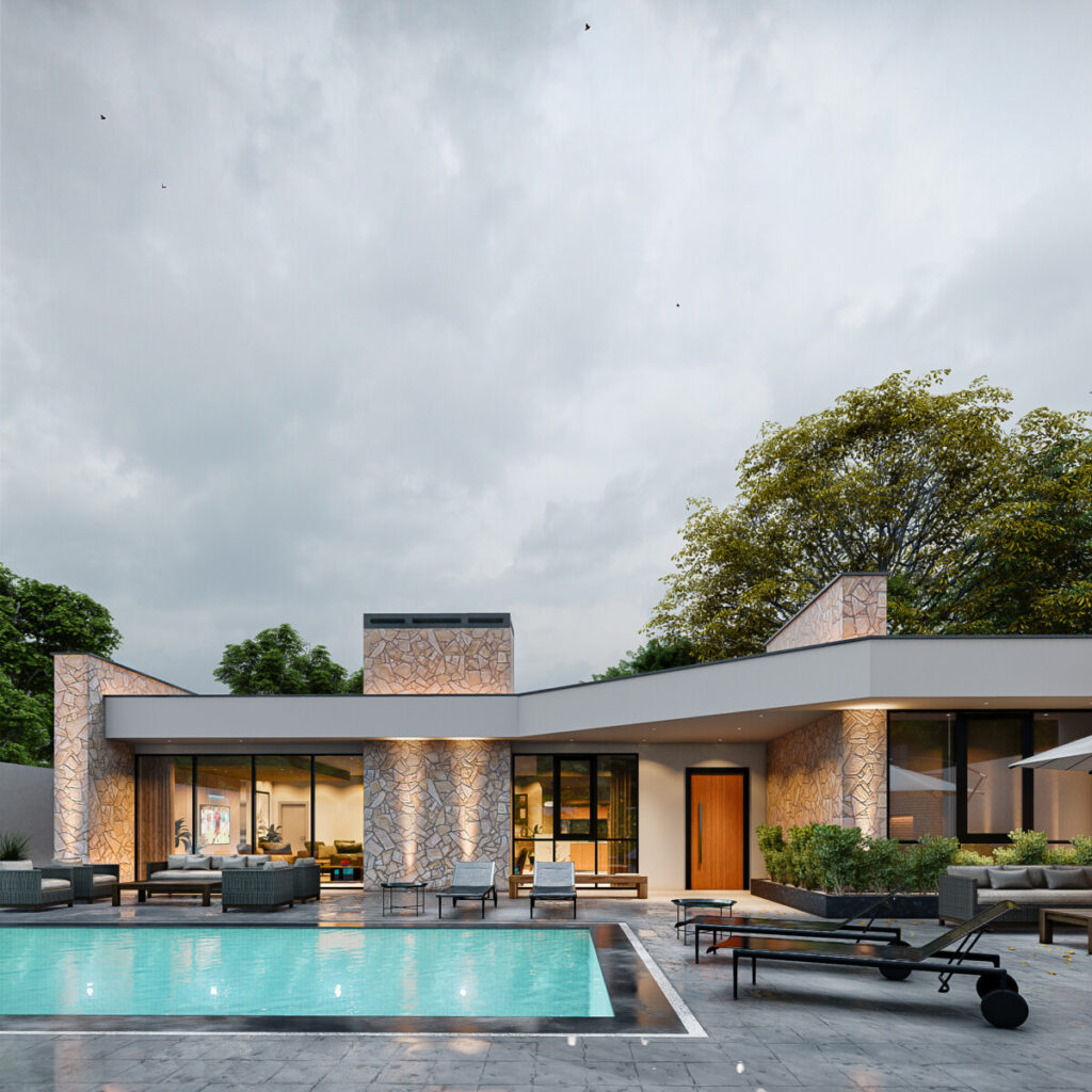 کژ - طراحی ویلا